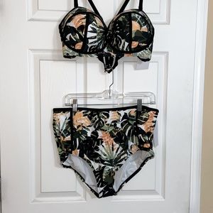 NWT “Swimsuits for All” Safari Two Piece Swimsuit